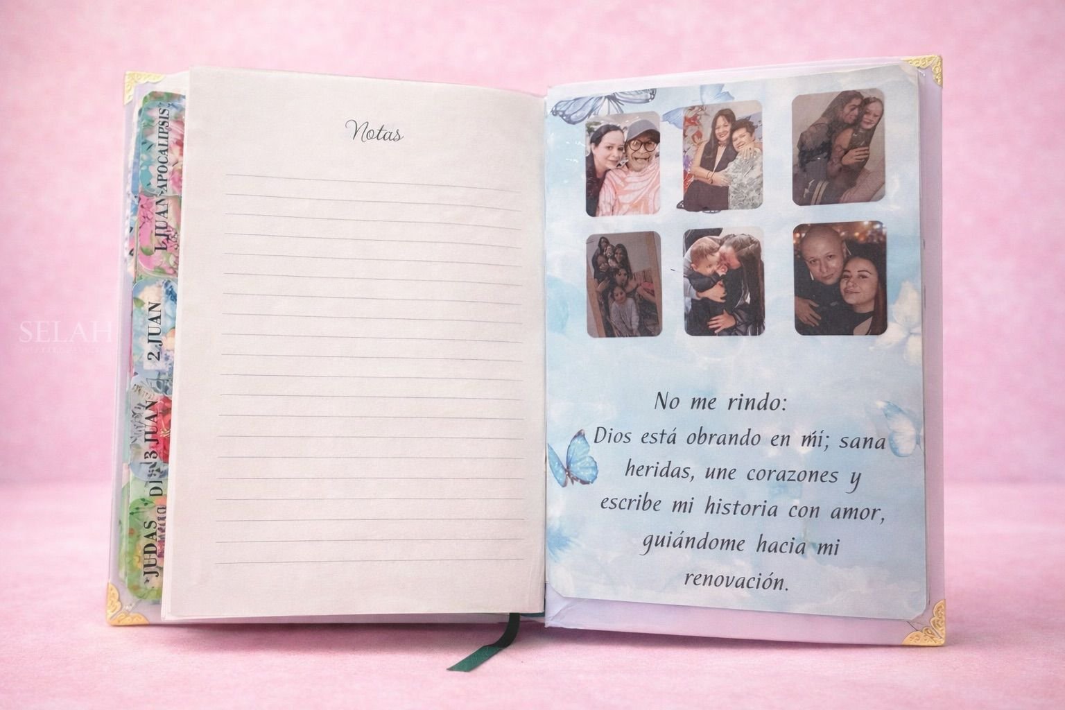 Agendas cristianas y devocionales de oración personalizados SELAH